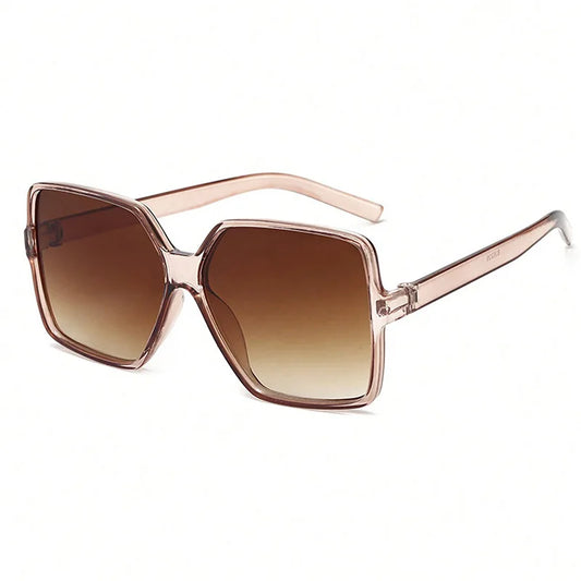 3PCS Brand Designer Fashion Oversized Sunglasses Women Plastic Female Big Frame Gradient Sun Glasses UV400 gafas de sol mujer